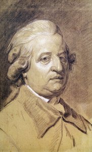 Portrett av Louis XVI (1754-93) konge av Frankrike, ved tempelet (kritt og kull på papir)
